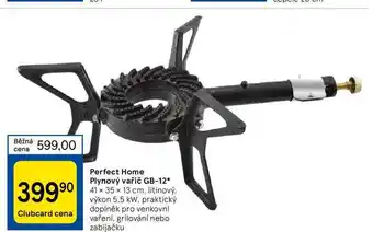 Tesco Perfect home plynový vařič gb-12 nabídka