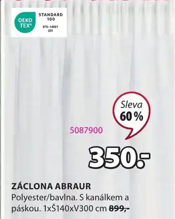 JYSK ZÁCLONA ABRAUR nabídka