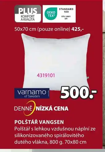 JYSK POLŠTÁŘ VANGSEN nabídka