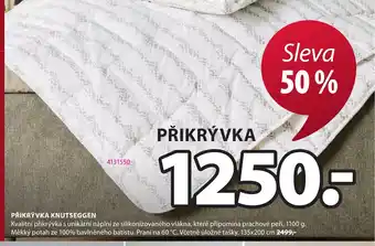 JYSK PŘIKRÝVKA KNUTSEGGEN nabídka