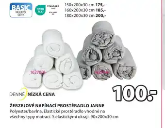 JYSK ŽERZEJOVÉ NAPÍNACÍ PROSTĚRADLO JANNE nabídka