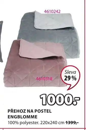 JYSK PŘEHOZ NA POSTEL ENGBLOMME nabídka