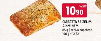 Ciabatta se zelím a kmínem 85 g