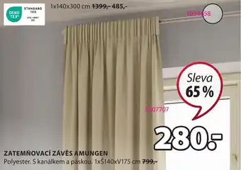 JYSK ZATEMNOVACÍ ZÁVĚS AMUNGEN nabídka