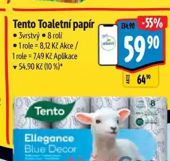 Albert Tento toaletní papír 3vrstvý 8 rolí nabídka