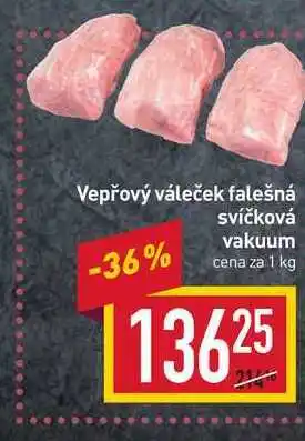 Billa Vepřový váleček falešná svíčková vakuum cena za 1 kg nabídka