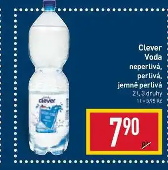 Billa Clever voda neperlivá, perlivá, jemně perlivá 2l nabídka