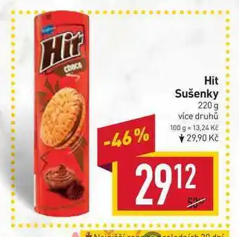 Billa Hit sušenky 220 g nabídka