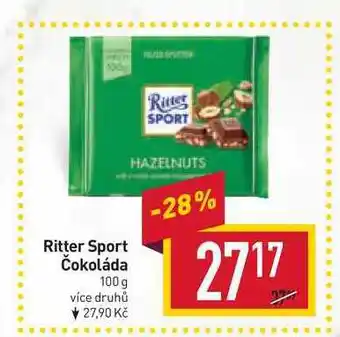 Billa Ritter sport čokoláda 100 g nabídka