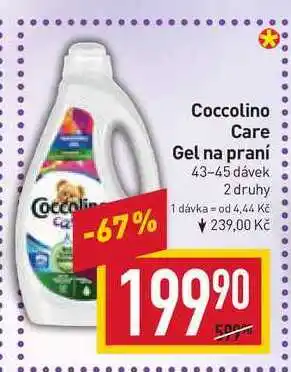 Billa Coccolino care gel na praní 43-45 dávek nabídka