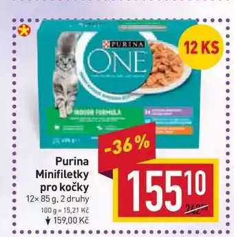 Billa Purina minifiletky pro kočky 12x 85 g nabídka