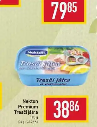 Billa Nekton premium tresčí játra 115 g nabídka