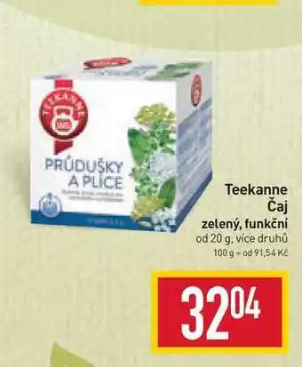 Billa Teekanne čaj zelený, funkční od 20 g nabídka