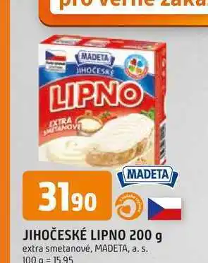 Trefa Madeta jihočeské lipno tavený sýr 200g, vybrané druhy nabídka