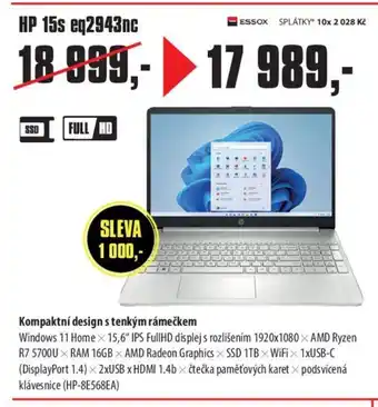 COMFOR HP 15s eq2943nc nabídka