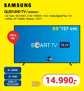 Planeo Elektro SAMSUNG QLED UHD TV/QE50Q67C nabídka