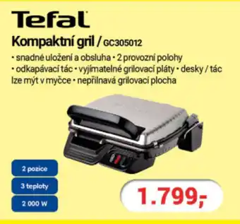 Planeo Elektro Tefal Kompaktní gril/GC305012 nabídka