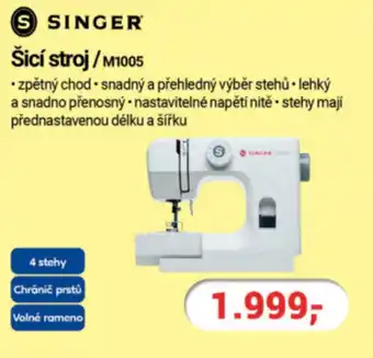 SINGER Šicí stroj /M1005