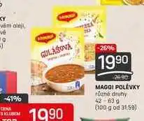 Flop Maggi polévky různé druhy 42-63 g nabídka