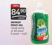 Merkur prací gel různé druhy 3l
