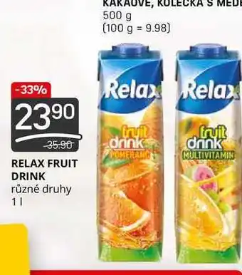 Flop Relax fruit drink 1l nabídka