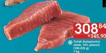 Jip Tuňák žlutoploutvý steak, 10% glazura, 1 kg nabídka