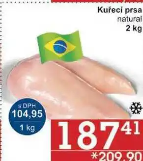 Jip Kuřecí prsa natural, 2 kg nabídka