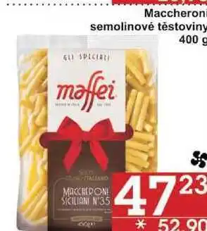 Jip Maccheroni semolinové těstoviny, 400 g nabídka