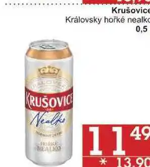 Jip Krušovice královsky hořké nealko, 0,5 l nabídka