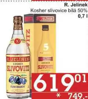 Jip R. jelínek kosher slivovice bílá 50%, 0,7 l nabídka