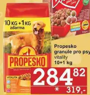 Jip Propesko granule pro psy vitality, 10 + 1 kg nabídka