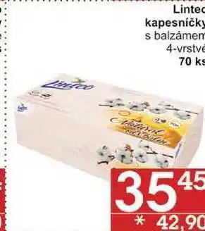 Jip Linteo kapesníčky s balzámem 4-vrstvé, 70 ks nabídka