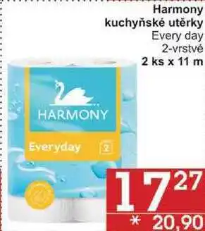Jip Harmony kuchyňské utěrky every day 2-vrstvé, 2 ks x 11 m nabídka