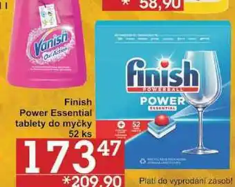 Jip Finish power essential tablety do myčky, 52 ks nabídka