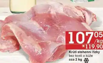 Krůtí stehenní řízky mražené, 1 kg