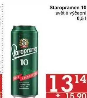 Jip Staropramen 10 světlé výčepni, 0,5 l nabídka