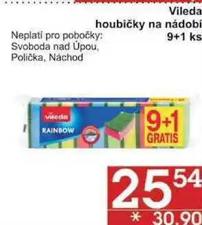 Jip Vileda houbičky na nádobí, 9+1 ks nabídka