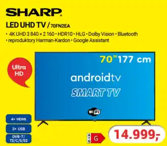 Planeo Elektro SHARP. LED UHD TV/70FN2EA nabídka