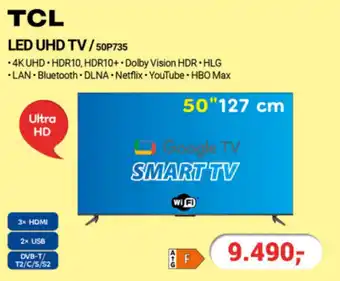 Planeo Elektro TCL LED UHD TV/50P735 nabídka