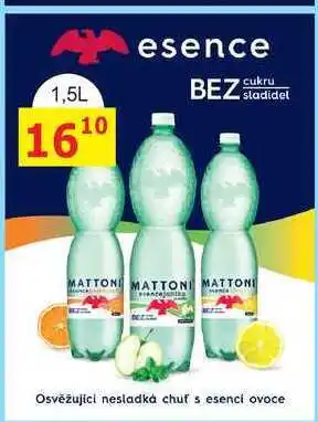 BENE Nápoje Mattoni esence, 1,5 l nabídka