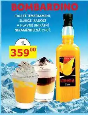 BENE Nápoje Bombardino, 1 l nabídka