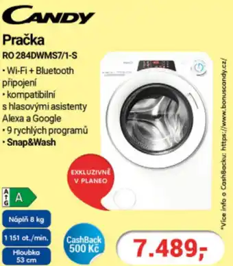 Planeo Elektro CANDY Pračka RO 284DWMS7/1-S nabídka
