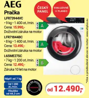 Planeo Elektro AEG Pračka LFR73944VC nabídka