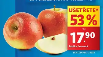 Lidl Jablka červená nabídka