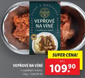 Lidl VEPŘOVÉ NA VÍNĚ nabídka