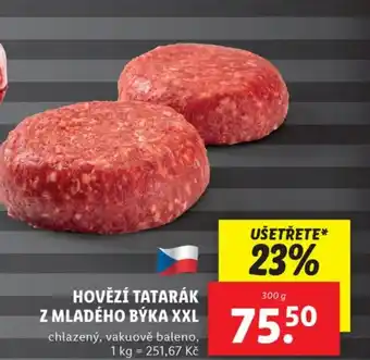 Lidl HOVĚZÍ TATARÁK Z MLADÉHO BÝKA XXL nabídka