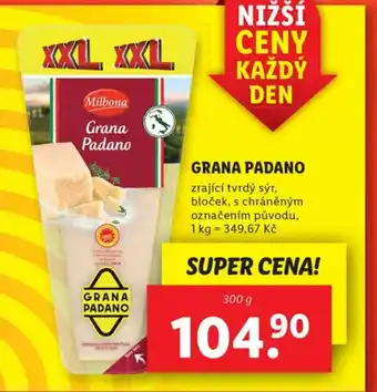 Lidl GRANA PADANO nabídka