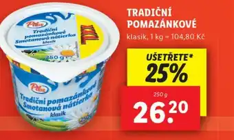 Lidl TRADIČNÍ POMAZÁNKOVÉ nabídka