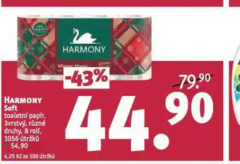 Rossmann Harmony soft toaletní papír nabídka