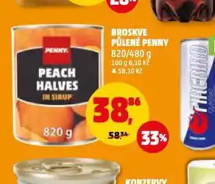 Penny Market Broskve půlené penny nabídka